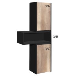 Black Domino Ízisz 03/B oldalszekrény (középsõ)