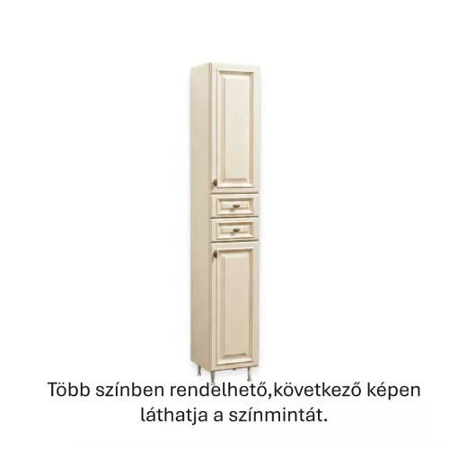 Barokk 1009 álló 2fiókos, Selyem Fehér
