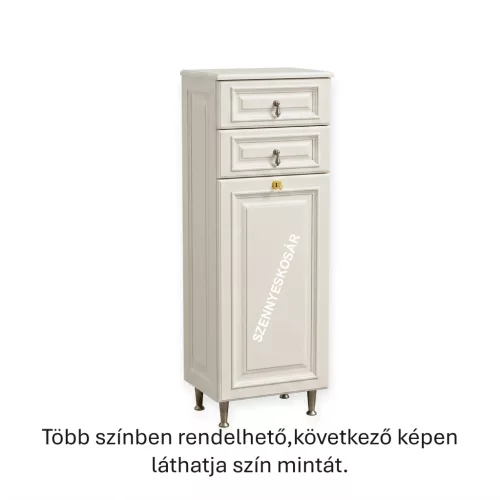 Barokk 1012 Kosaras Selyem Fehér