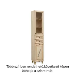 Barokk 1013 Üveges álló 2fiók+kosár,Cs-Antik Vaníl