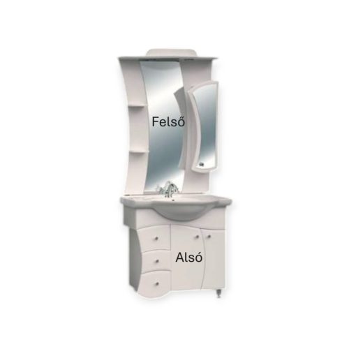 TREND 80 Felsõ lámpával Fehér