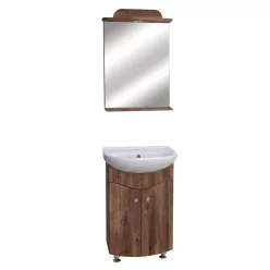  Bázis (55 cm) Dió komplett fürdõszoba bútor (felső+alsó) 