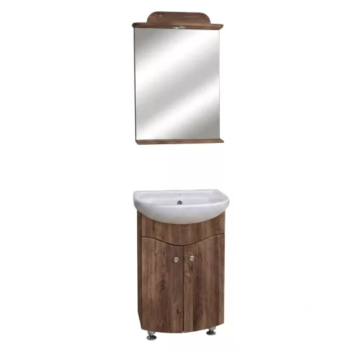 Bázis (55 cm) Dió komplett fürdõszoba bútor (felső+alsó) 