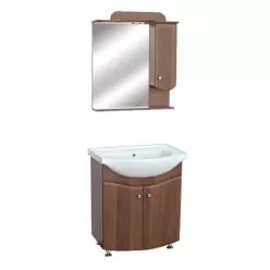   Bázis (75cm) Dió komplett fürdõszoba bútor (felső+alsó) 