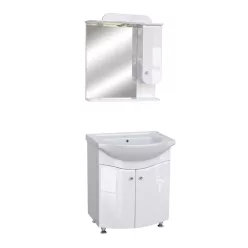   Bázis (65cm) Fehér komplett fürdõszoba bútor (felső+alsó) 