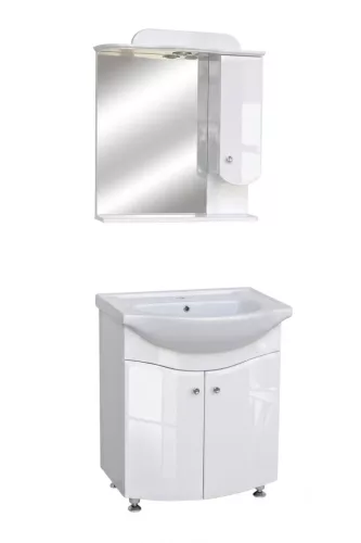 Bázis (65cm) Fehér komplett fürdõszoba bútor (felső+alsó) 