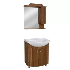   Bázis (65cm) Medium Venetian Walnut KOMPLETT fürdõszoba bútor (felső+alsó) 